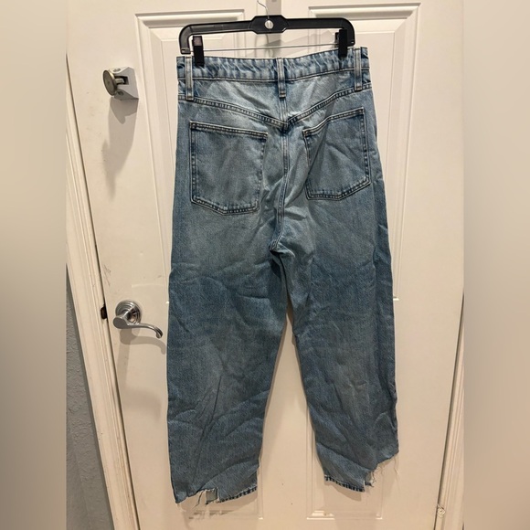 FRAME DIVINE BARREL JEANS RELEASED INSIDE STEP FRAY, SIZE 29 - Picture 4 of 7
